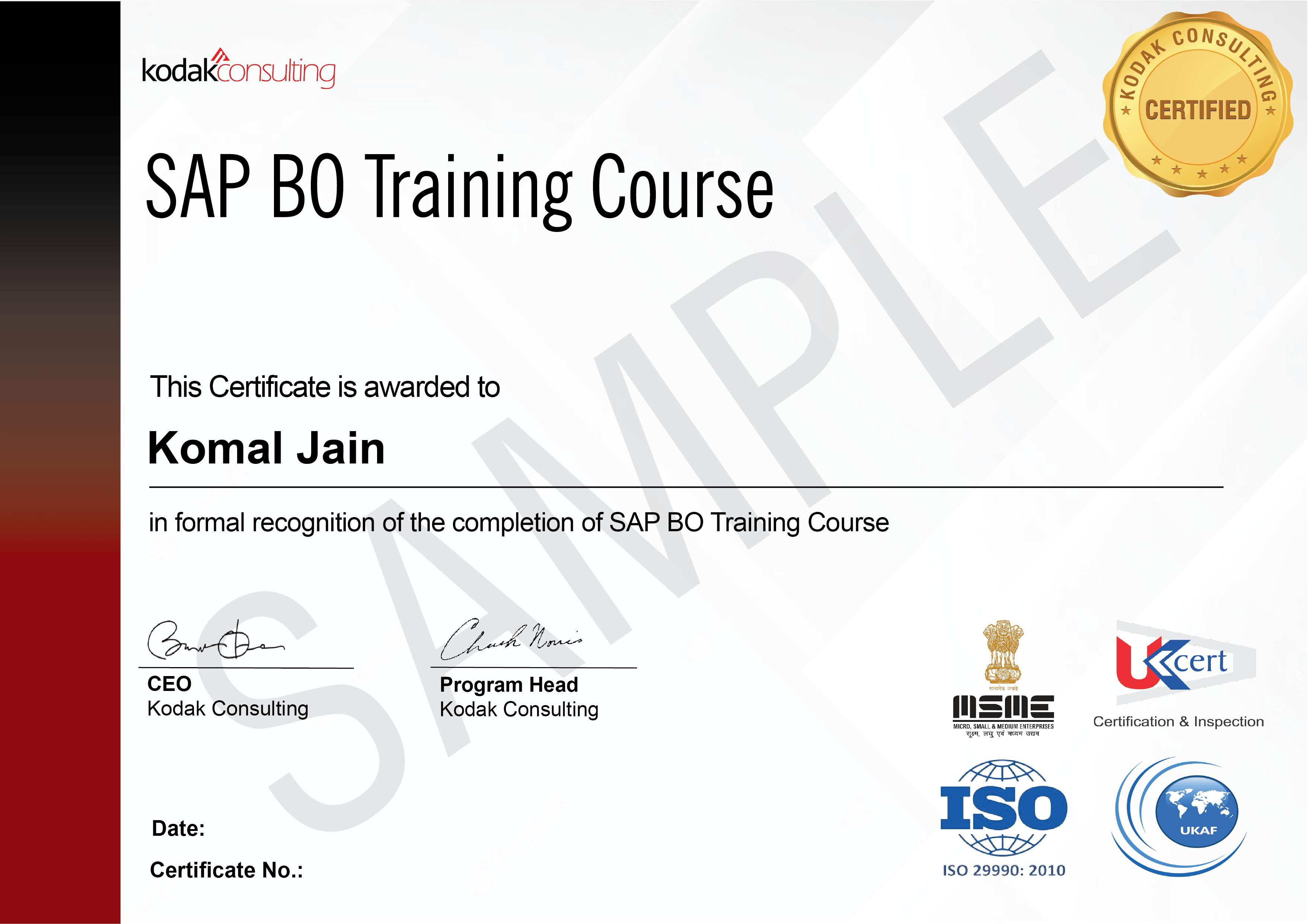 SAP BO Training Course Kodakco